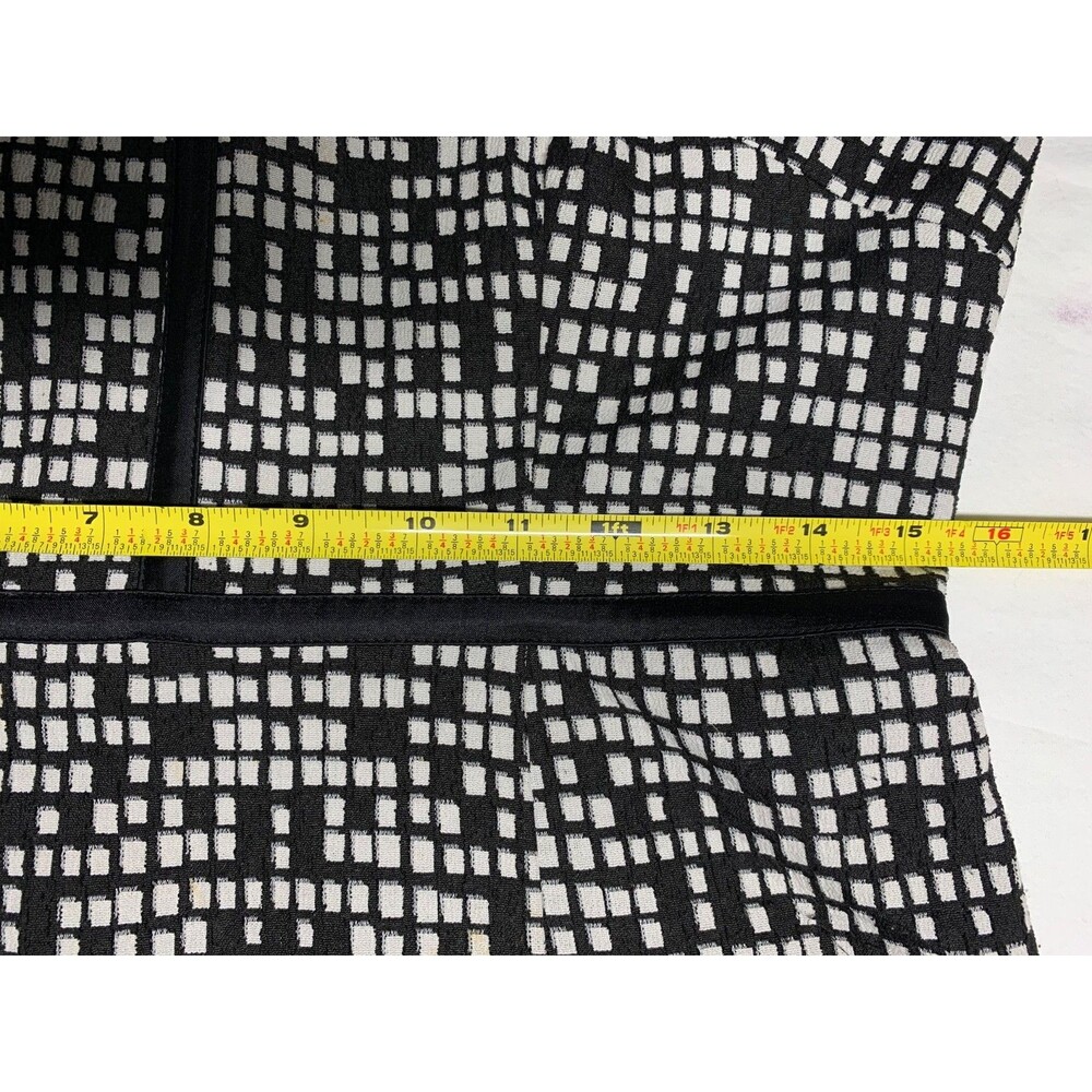 Adrianna Papell Dress Womens 8P Geometric Pixel Sleeveless Sheath Lined Career - Picture 5 of 8